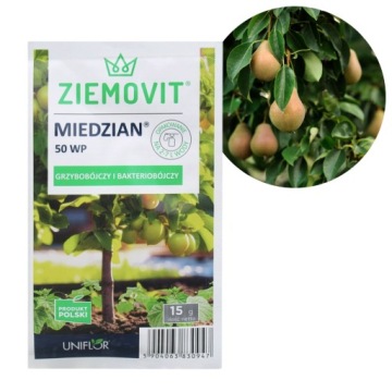 MIEDZIAN 50 WP ФУНГИЦИД И БАКТЕРИЦИД ДЛЯ ПЛОДОВЫХ ДЕРЕВЬЕВ 15G