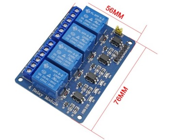 4-канальный релейный модуль 5В 10А AVR ARM