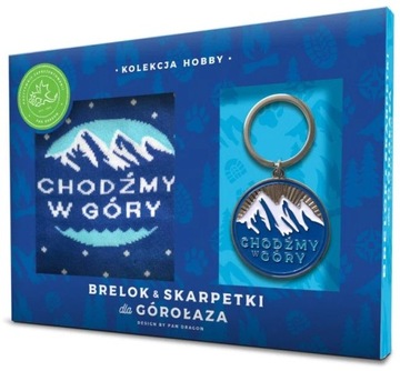 Zestaw skarpety i brelok Góry