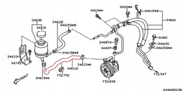 SUBARU IMPREZA 01- PŘÍVOD NÁDOBKY SERVA