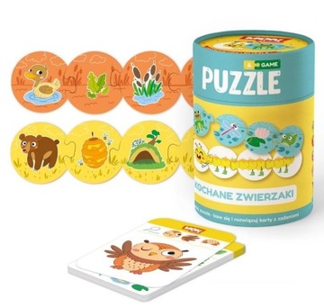 Dodo Mon - Puzzle dwustronne Kochane zwierzaki 6x4
