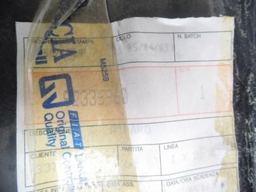 DÍL PODBĚHU ZADNÍHO LANCIA DELTA MK2 OE 92335960