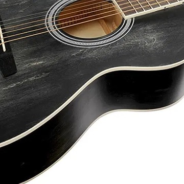 Winzz Гитара для левой руки, вестерн-гитара,