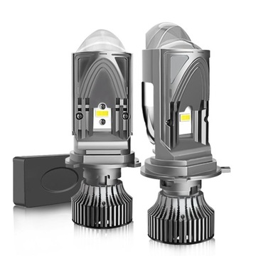 Линзы для светодиодных проекторов Bi-LED 6000K Mini H4 Dual