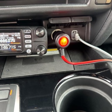 Удлинительный кабель для гнезда прикуривателя, 3 м, с выключателем, розетка 15А, 16AWG