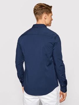 granatowa koszula meska elegancka koszula meska tommy hilfiger slim fit