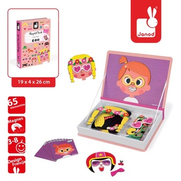 МАГНИТНАЯ ПАЗЗЛ JANOD MAGNETIBOOK FACE