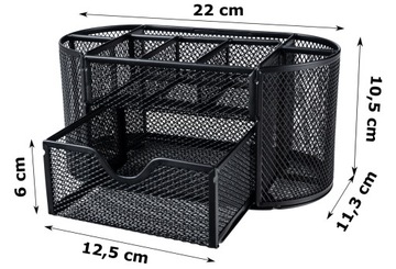 МЕТАЛЛИЧЕСКИЙ НАСТОЛЬНЫЙ ОРГАНАЙЗЕР Открывающиеся ЯЩИКИ Отделения Настольный ящик для инструментов