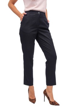 БРЮКИ ИЗ ТКАНИ, элегантные брюки-сигареты 7/8 44