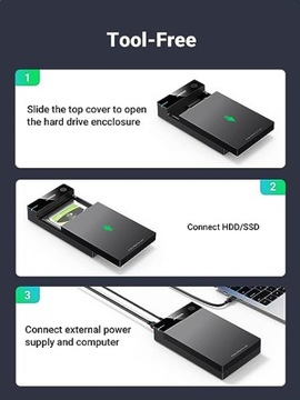 КОРПУС ВНЕШНЕГО ЖЕСТКОГО ДИСКА UGREEN 3,5 ДЮЙМА