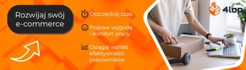 STÓŁ MAGAZYNOWY DO PAKOWANIA PACZEK 4LOP 80X200 CM PÓŁKA NA KARTONY NÓŻ