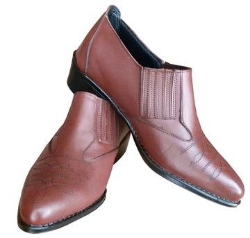 КОЖАНЫЕ КОВБОЙСКИЕ БОТИНКИ МУЖСКИЕ КН, коричневые, размер 40