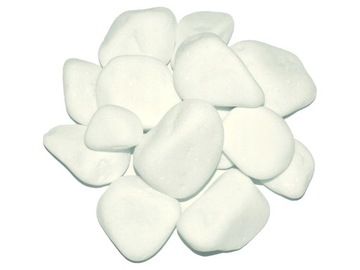 Kamienie Ozdobne OTOCZAK Biały THASSOS Greckie 80-120 mm 1 kg