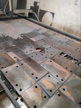 Stalowa Podstawa Blacha Montażowa 100 mm x 100 mm x 6 mm