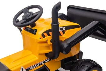 TRAKTOR NA AKUMULATOR Z PRZYCZEPĄ S617 2X45W EKOSKÓRA LED MP3 BLUETOOTH USB