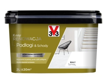 V33 FARBA RENOWACJA EASY PODŁOGI I SCHODY 2l BIAŁY