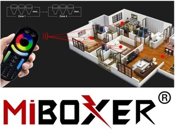 Пульт дистанционного управления MiBoxer Zone RF LED 2.4G FUT092 черный