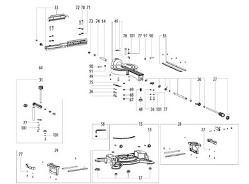 Шкала торцовочной пилы Metabo KGS 254 M 02540000