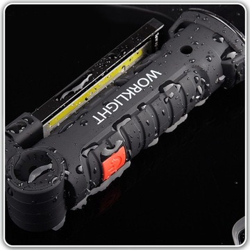 МОЩНАЯ ЛАМПА ДЛЯ МАСТЕРСКОЙ COB СВЕТОДИОДНАЯ ЛАМПА КРЮЧОК С МАГНИТОМ АККУМУЛЯТОРНАЯ