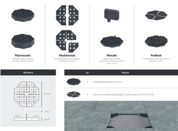 Опора STAND, высота 16 мм, для плитки DECK