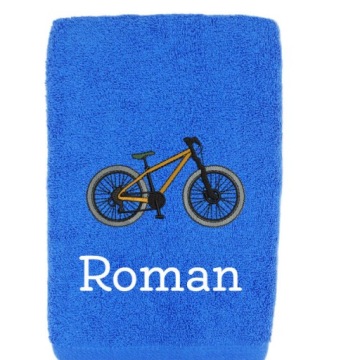 БАННОЕ ПОЛОТЕНЦЕ 140Х70СМ + ВАША ВЫШИВКА - ПОДАРОК ​​ВЕЛОСИПЕДИСТУ