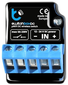 BleBox switchBoxDC moduł przekaźnik WiFi 12-24V
