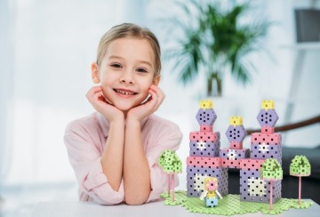 MELI Basic Pink TravelBox 500 СТРОИТЕЛЬНЫХ БЛОКОВ