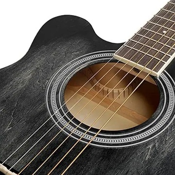 Winzz Гитара для левой руки, вестерн-гитара,