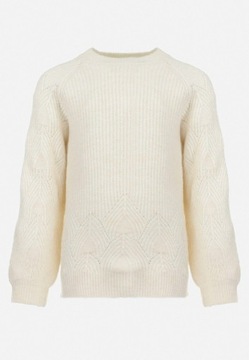 Born2Be Jasnobeżowy Sweter 10 Zima