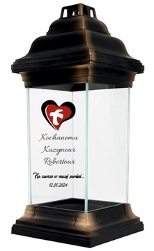 Personalizowany ZNICZ kapliczka DLA KUZYNA nadruk NAPIS TEKST Z DEDYKACJĄ