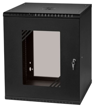 Szafa Wisząca Rack 19'' 12U 450 mm Czarna Netrack