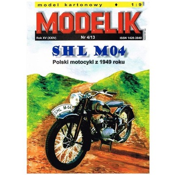 Modelik 4/13 SHL M04 - polski motocykl z 1949 1:9