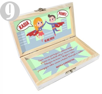 Деревянная копилка, белая, свадебный подарок жениху и невесте.