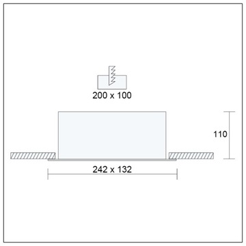 Галогенный светильник SQUARE MOVABLE для светодиодов GU10 230В