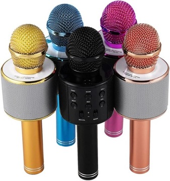 БЕСПРОВОДНОЙ ДЕТСКИЙ КАРАОКЕ-МИКРОФОН BLUETOOTH С USB С ДИНАМИКОМ