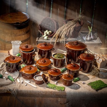 КАСТРЮЛЯ ДЛЯ СОБОРАНИЯ СМАЛА, КЕРАМИЧЕСКАЯ ПОСУДА, 1Л