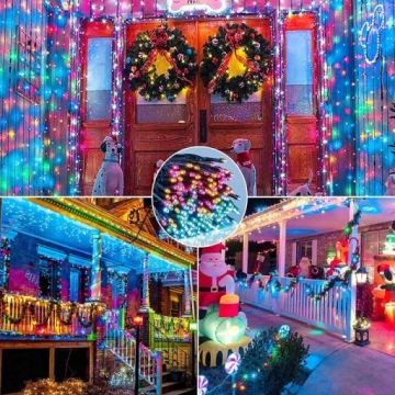 РОЖДЕСТВЕНСКИЕ ЕЛОЧНЫЕ гирлянды 1000 светодиодов НАРУЖНЫЕ И ВНУТРИ ЦВЕТНЫЕ МУЛЬТИ