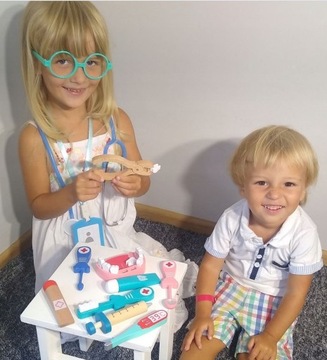 БОЛЬШОЙ ДЕРЕВЯННЫЙ НАБОР ДОКТОРА игра ДОКТОР-СТОМАТОЛОГ