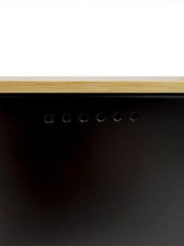 КОНТЕЙНЕР ДЛЯ ХЛЕБА С КРЫШКОЙ БАМБУКОВАЯ ДОСКА СТАЛЬ ЧЕРНАЯ WZ01