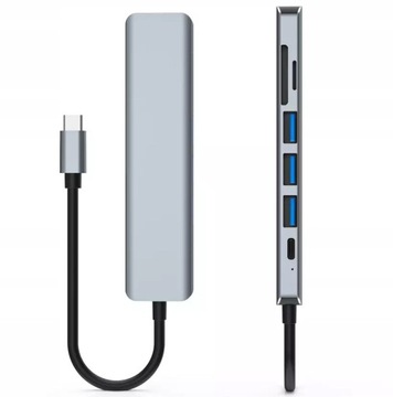 7-в-1 HUB 3.0 USB TYPE C PD 87 Вт HDMI SD TF-адаптер