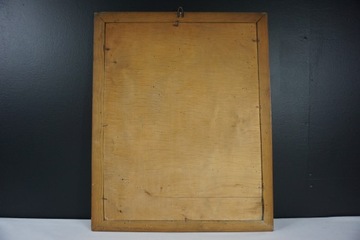 Старая картина, вышитая, расписанная, арт-деко, 1930-е годы.