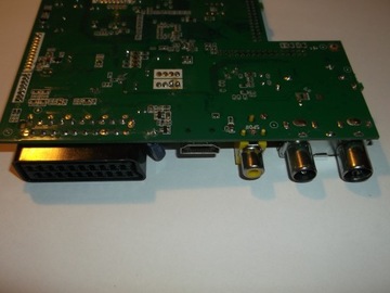 Gniazdo SCART EURO + HDMI + RCA + Antena - płytka