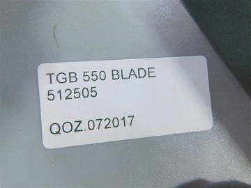 КРЫШКА БАКА TGB 550 ЛЕЗВИЕ 512505