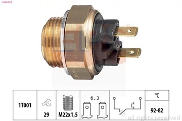 1-850-016 SPÍNAČ VENTILÁTOR RENAULT