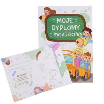 TECZKA UKOŃCZENIA PRZEDSZKOLA SZKOŁY KLASY- MOJE DYPLOMY I ŚWIADECTWA DUŻA