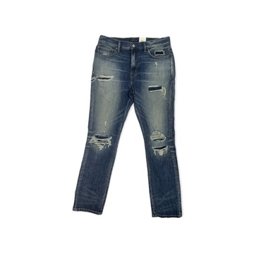 Spodnie jeansowe damskie dziury LUCKY BRAND 33