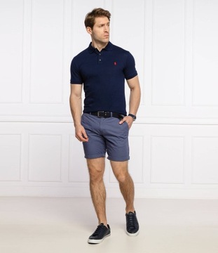 RALPH LAUREN męska koszulka polo granat SLIM r.M