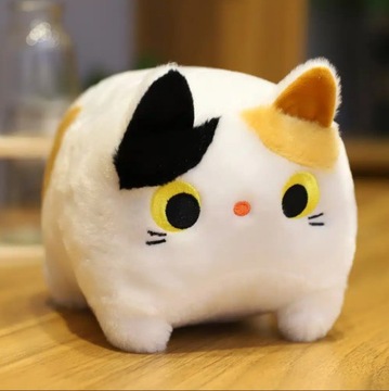 ПЛЮШЕВЫЙ ТАЛИСНУТ, КВАДРАТНАЯ ПОДУШКА, КОШКА, КОТЕНОК, БОЛЬШОЙ ПУФ, XL, 45 см