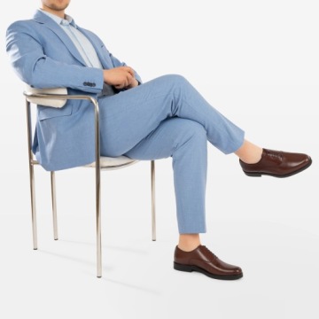 BRILU Формальный ДЕРБИ КОЖАНЫЙ КОРИЧНЕВЫЙ 43