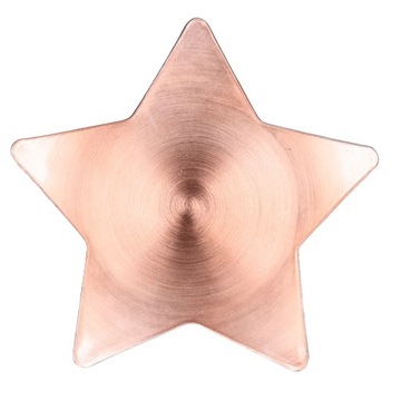 Talerz dekoracyjny gwiazda różowe złoto 24 cm